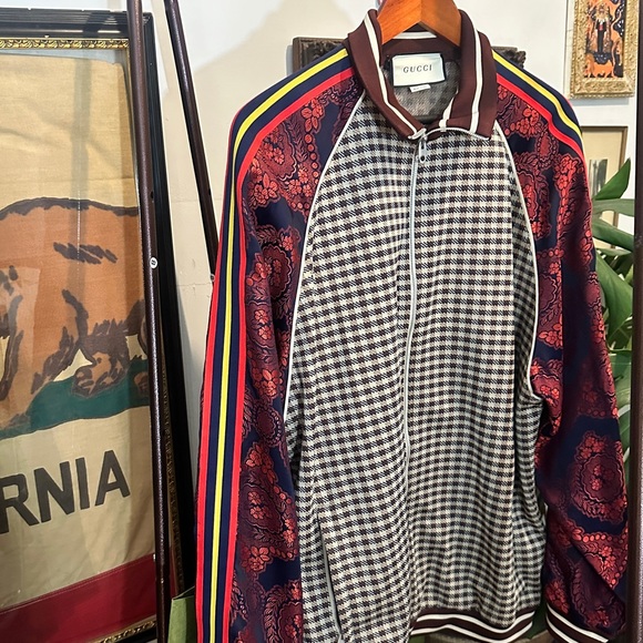 Gucci Jacket Micro-Check & Paisley-print - Picture 1 of 7